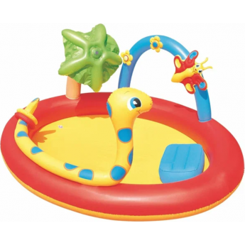 Игровой бассейн BESTWAY 192х150х88 см с разбрызгивателем и кольцами, 160 л